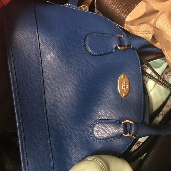 Dark Blue Small coach purse - Picture 1 of 1